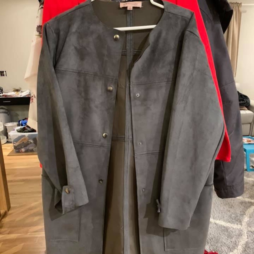 Philosophy Republic Vegan Suede Leather Coat